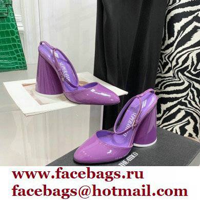 The Attico Heel 9.5cm Luz Slingbacks Patent Violet 2022