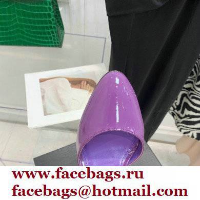 The Attico Heel 9.5cm Luz Slingbacks Patent Violet 2022