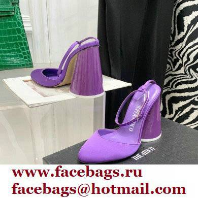 The Attico Heel 9.5cm Luz Slingbacks Satin Violet 2022