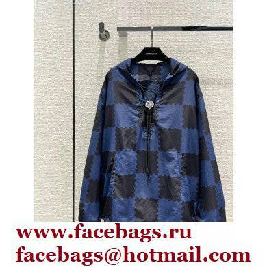 louis vuitton Giant Damier Laces Windbreaker blue 2022