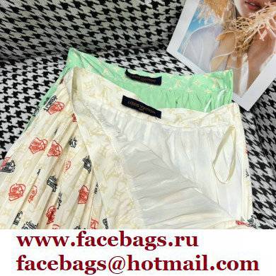 louis vuitton logo printed skirt 2022