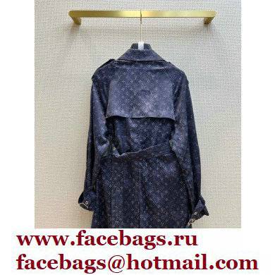 louis vuitton monogram wrap coat blue 2022