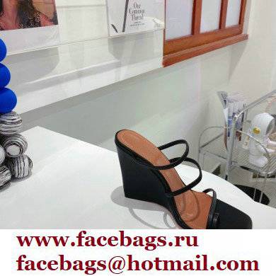 Amina Muaddi Heel 9.5cm Wedge Naima Sandals 07 2022