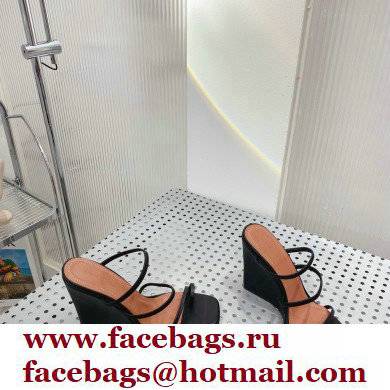 Amina Muaddi Heel 9.5cm Wedge Naima Sandals 07 2022