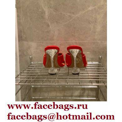 Aquazzura Heel 8.5cm Satin Yes Darling Mules Red 2022