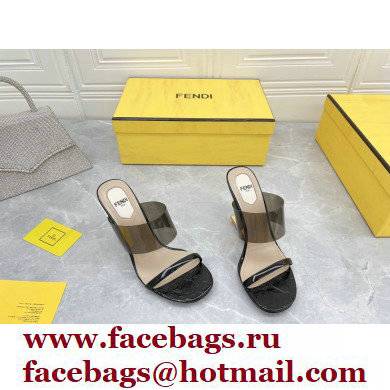 Fendi First Heel 9.5cm PVC TPU High-heeled Sandals 13 2022