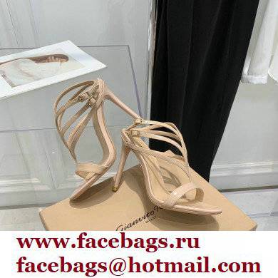 Gianvito Rossi Heel 10.5cm T-strap Sandals Patent Nude 2022