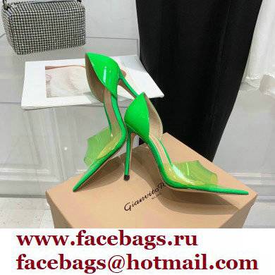 Gianvito Rossi Heel 10.5cm TPU BREE Plexi Sandals PVC Green 2022