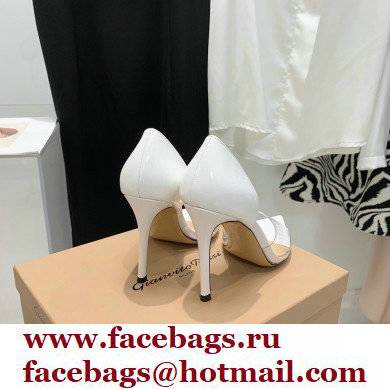 Gianvito Rossi Heel 10.5cm TPU BREE Plexi Sandals PVC White 2022