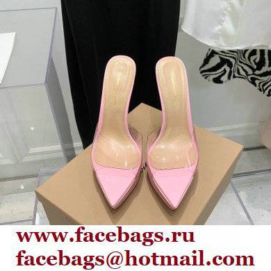 Gianvito Rossi Heel 13.5cm Platform 3cm TPU Plexi BETTY Mules PVC Pink 2022