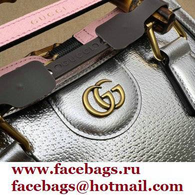 Gucci Diana mini tote bag 702732 silver 2021