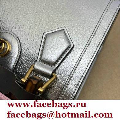 Gucci Diana mini tote bag 702732 silver 2021