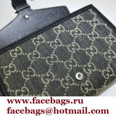 Gucci Dionysus Mini Chain Bag 401231 Washed GG Denim Black