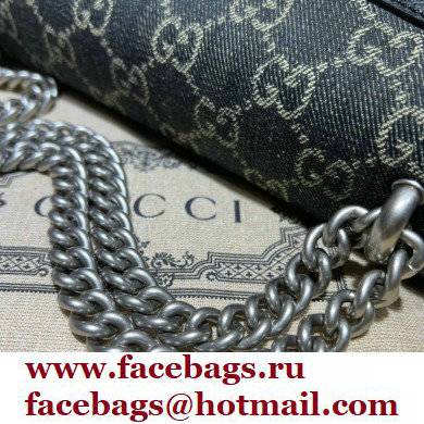 Gucci Dionysus Small Shoulder Bag 499623 Washed GG Denim Black