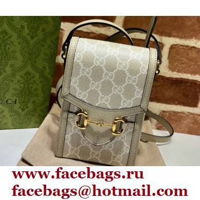 Gucci Horsebit 1955 Mini Bag 625615 GG Canvas Oatmeal