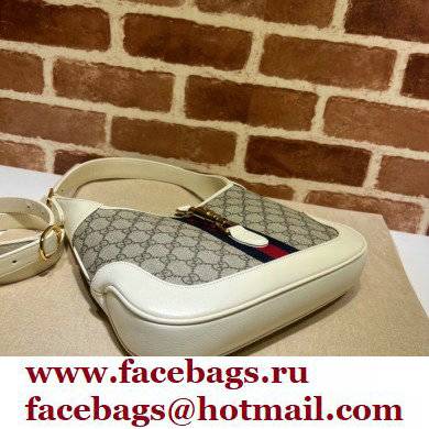 Gucci Jackie 1961 Small Hobo Bag 636706 GG Canvas White