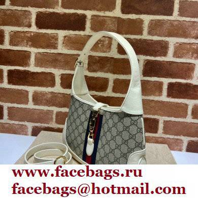 Gucci Jackie 1961 Small Hobo Bag 636706 GG Canvas White