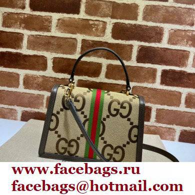 Gucci Jumbo GG Ophidia Web Top Handle Bag 651055