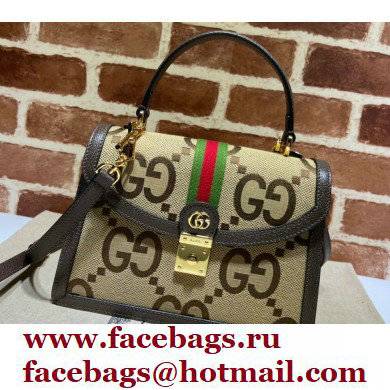 Gucci Jumbo GG Ophidia Web Top Handle Bag 651055