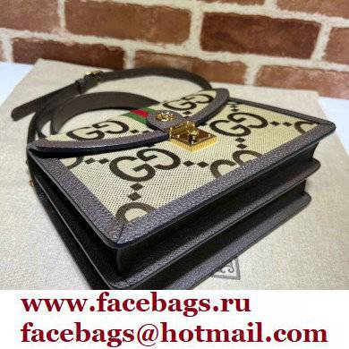 Gucci Jumbo GG Ophidia Web Top Handle Bag 651055