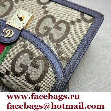 Gucci Jumbo GG Ophidia Web Top Handle Bag 651055