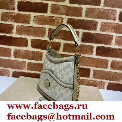 Gucci Large shoulder bag with Interlocking G 696011 GG Canvas Oatmeal