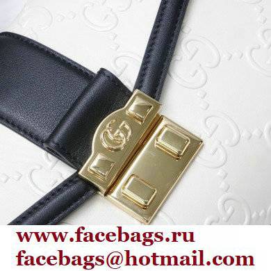 Gucci Medium GG Shoulder Bag 675778 leather White