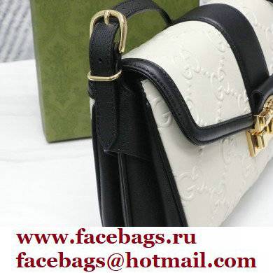 Gucci Medium GG Shoulder Bag 675778 leather White