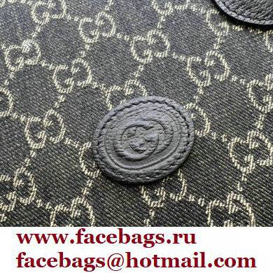 Gucci Medium tote bag with Interlocking G 674155 GG Denim Black