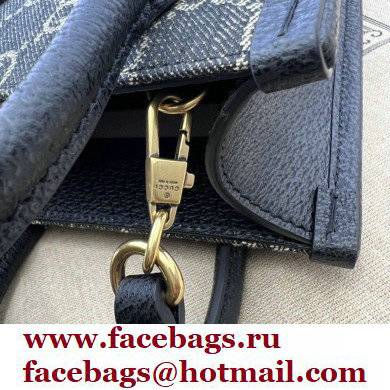 Gucci Mini tote bag with Interlocking G 671623 GG Denim Black