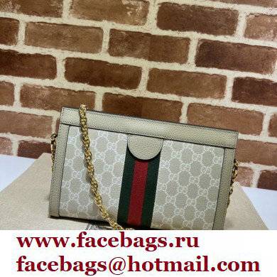 Gucci Ophidia Web Small Shoulder Bag 553877 GG Canvas Oatmeal