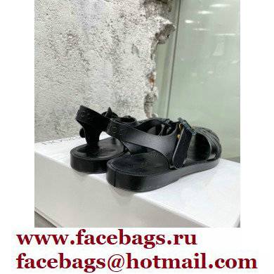 Gucci Rubber Sandals with Double G 676970 Black 2022