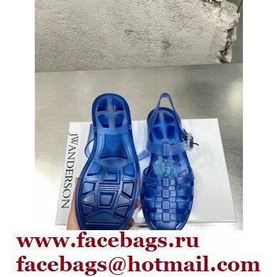 Gucci Rubber Sandals with Double G 676970 Blue 2022