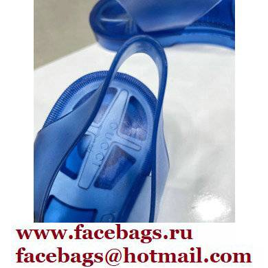 Gucci Rubber Sandals with Double G 676970 Blue 2022