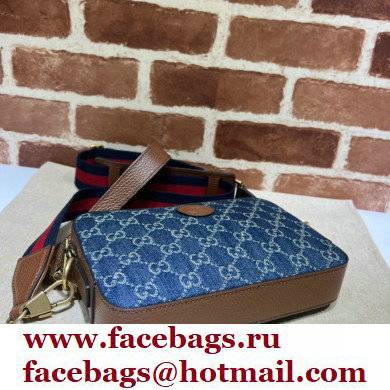 Gucci Shoulder bag with Interlocking G 699133 GG Denim Blue