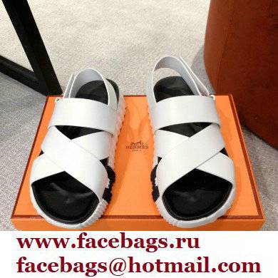 Hermes Electric sandals Leather White 2022