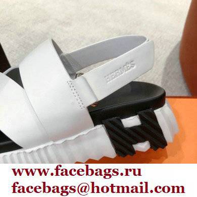 Hermes Electric sandals Leather White 2022