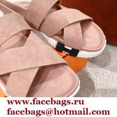 Hermes Electric sandals Suede Nude 2022