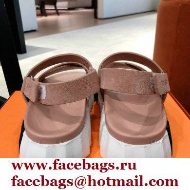 Hermes Electric sandals Suede Nude 2022