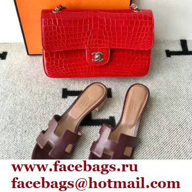 Hermes Heel 5cm Oasis Sandals in Swift Box Calfskin 10