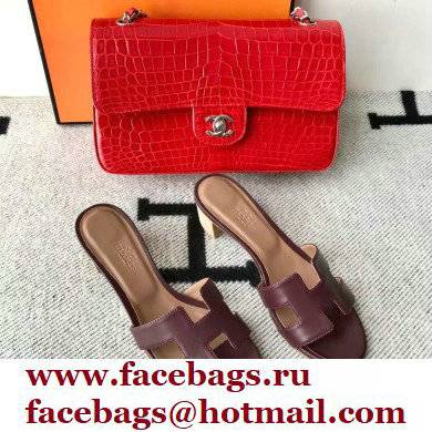 Hermes Heel 5cm Oasis Sandals in Swift Box Calfskin 10