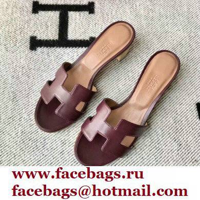 Hermes Heel 5cm Oasis Sandals in Swift Box Calfskin 10