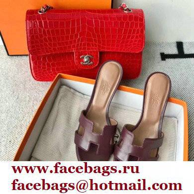 Hermes Heel 5cm Oasis Sandals in Swift Box Calfskin 10