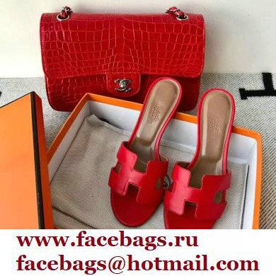 Hermes Heel 5cm Oasis Sandals in Swift Box Calfskin 12