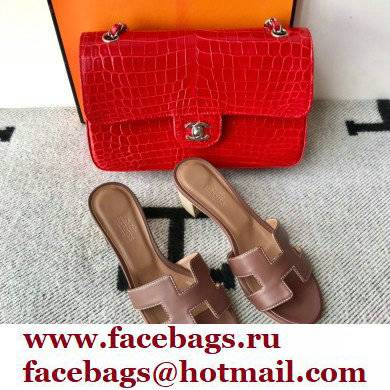 Hermes Heel 5cm Oasis Sandals in Swift Box Calfskin 23