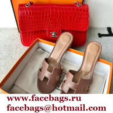 Hermes Heel 5cm Oasis Sandals in Swift Box Calfskin 23