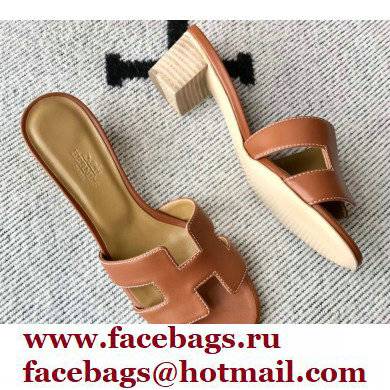 Hermes Heel 5cm Oasis Sandals in Swift Box Calfskin 26