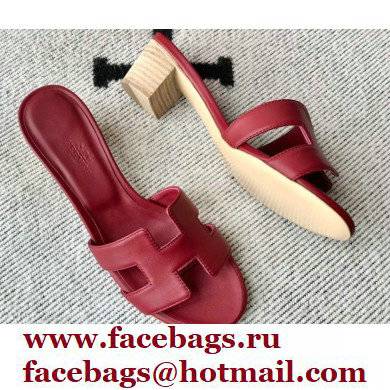 Hermes Heel 5cm Oasis Sandals in Swift Box Calfskin 27