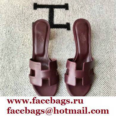 Hermes Heel 5cm Oasis Sandals in Swift Box Calfskin 28