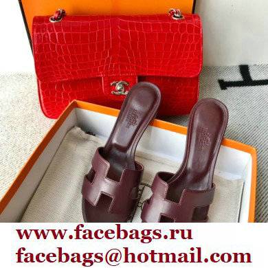 Hermes Heel 5cm Oasis Sandals in Swift Box Calfskin 28